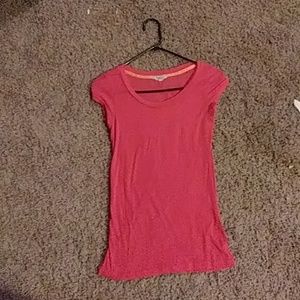 Neon red shirt